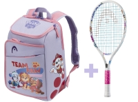 Kinder Tennisschläger HeadPaw 21 weiss + Kids Backpack Paw Kinder Tennisschläger HeadPaw 21 weiss + Kids Backpack Paw