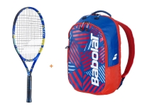 Kinder Tennisschläger Babolat - Ballfighter 23 + Backpack Kids red Kinder Tennisschläger Babolat - Ballfighter 23 + Backpack Kids red