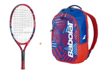 Kinder Tennisschläger Babolat - Ballfighter 19 + Backpack Kids red Kinder Tennisschläger Babolat - Ballfighter 19 + Backpack Kids red