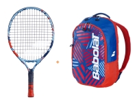 Kinder Tennisschläger Babolat - Ballfighter 17 + Backpack Kids red Kinder Tennisschläger Babolat - Ballfighter 17 + Backpack Kids red