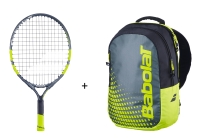 Kinder Tennisschläger Babolat - Carlitos 19 + Backpack Kids gelb Kinder Tennisschläger Babolat - Carlitos 19 + Backpack Kids gelb