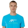 Tennis T-Shirt Asics Court Graphic Tee 2041A304-418 blau