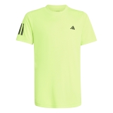 Jungen Tennis T-Shirt Adidas Club 3 Stripes T-Shirt IM5499 grün