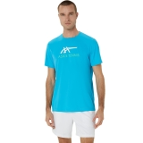 Tennis T-Shirt Asics Court Graphic Tee 2041A304-418 blau