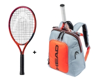 Kinder Tennisschläger Head Radical 21 + Kids Rebel Backpack